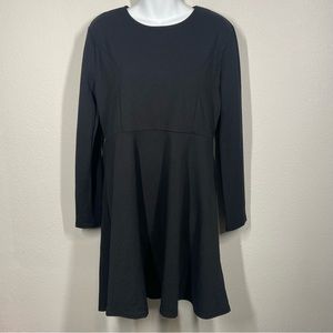 Black Long Sleeve Skater Casual Dress Women’s Size XLG